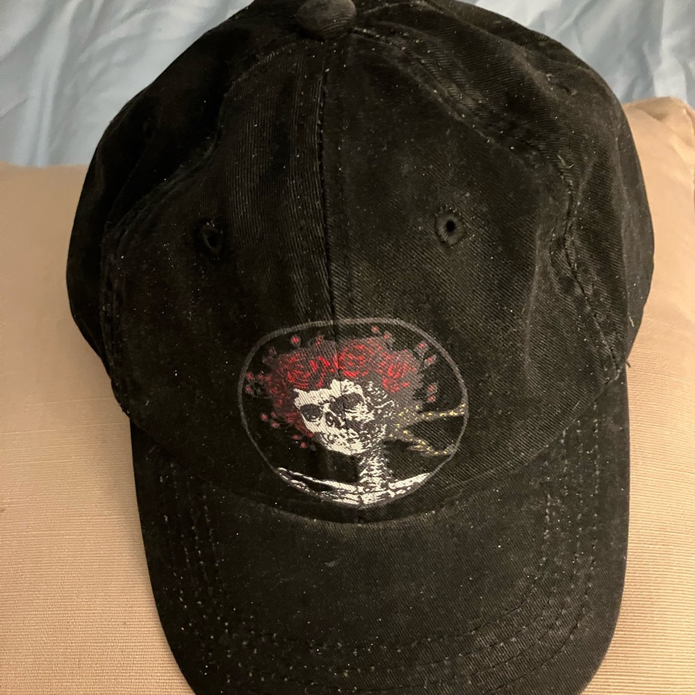 Grunge Rose cap black adjustable with Skull🔥🔥 Gothic design🔥